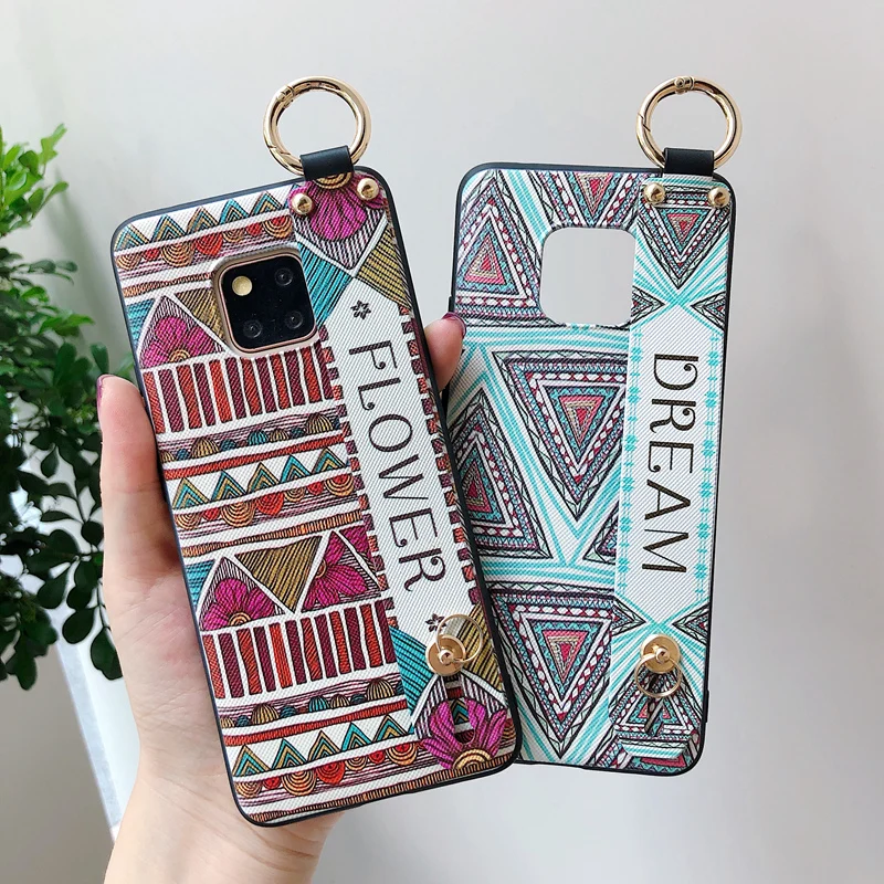 Художественный окрашенный чехол на запястье для Huawei Mate 20 Pro P20 Lite P30 Nova 5 4 3 3i Honor 10 8X