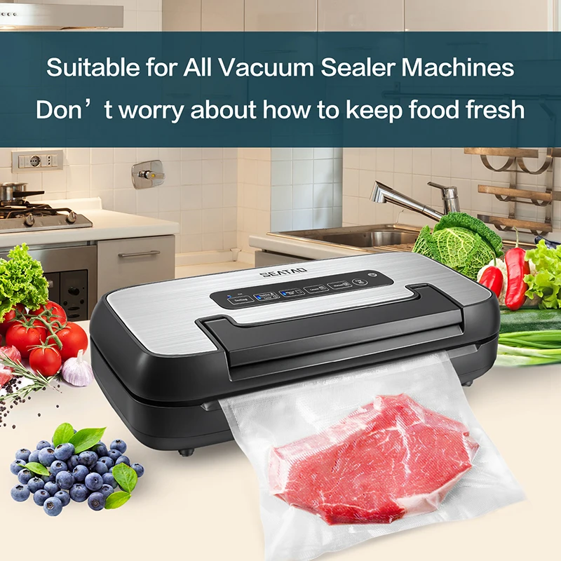 Seatao VH5188 Commercial Vacuum Sealer Machine Multifunction Automatic Vacuum  Food Sealer with Built-in Roll Storage & Cutter - AliExpress