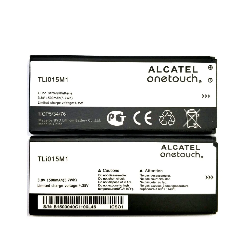 Высококачественный аккумулятор TLi015M1 1500 мАч для телефона Alcatel PIXI 4 4034A 4034D 4034F 4034X