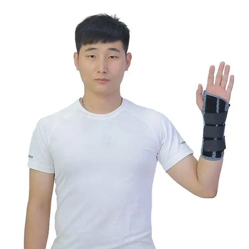 ROSENICEWrist фиксирующий брекет медицинский фиксатор для запястья фиксированный фиксатор ремешок для правой руки Размер L серый