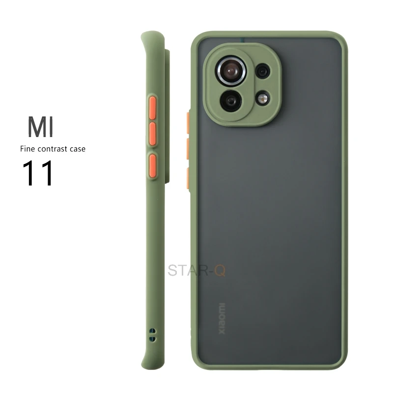 phone pouches Skin Feel Matte Silicone Hard Phone Case For Xiaomi mi 9 10 11 lite 5G Ne 11i mi11 pro A3 10T Shockproof Bumper Back Cover phone purse