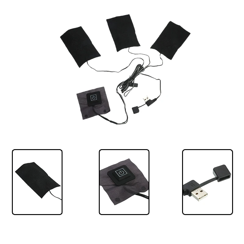 1 компл. USB электрическая куртка с подогревом грелка Регулируемая тема для улицы куртка с подогревом жилет Мобильная теплая Экипировка для мужчин и женщин