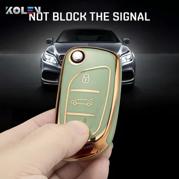 Nuovo TPU Car Flip Key Case Cover Shell Fob per Citroen C1 C2 C3 C4 C5 XSARA PICA per Peugeot 306 407 807 per DS DS3 DS4 DS5 DS6 - Nuovo TPU Car Flip Key Case Cover Shell Fob per Citroen C1 C2 C3 C4