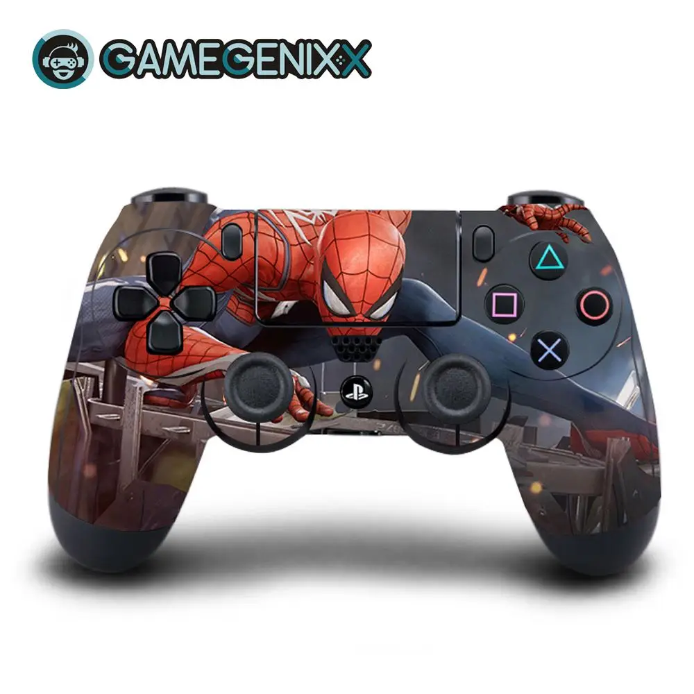 

GAMEGENIXX Skin Sticker Vinyl Wrap Cover for Playstation PS4 Controller Daulshock 4 - Spiderman