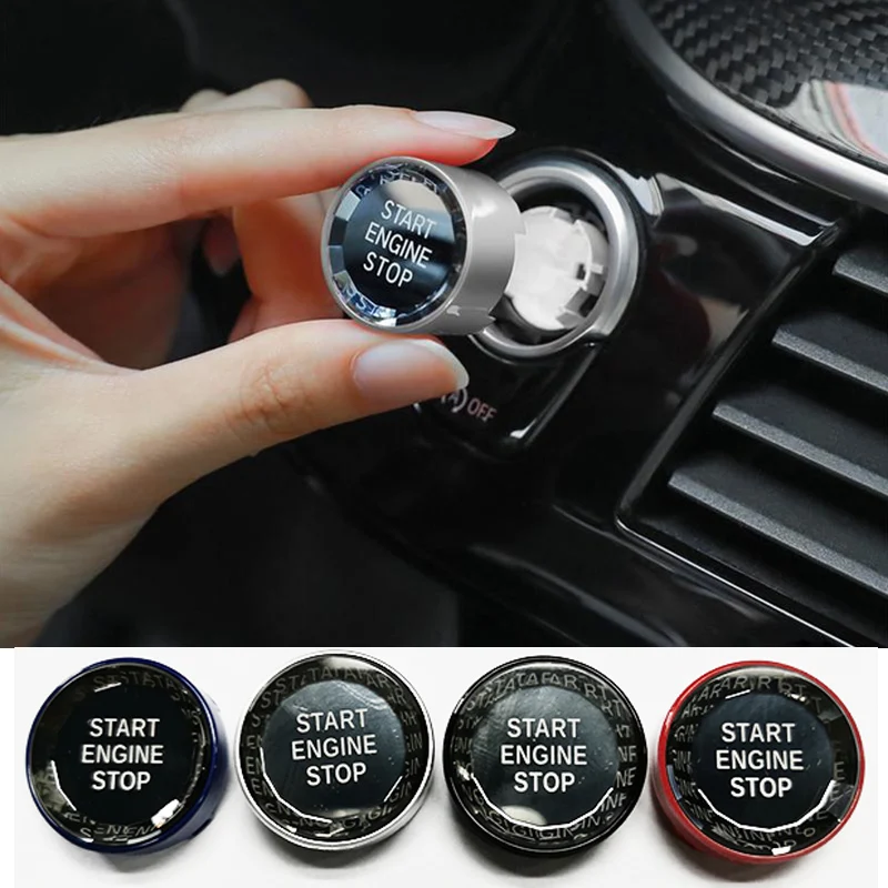 

Car Engine START Button Replace Cover STOP Switch Accessories Key Decor for BMW X1 X5 E70 X6 E71 Z4 E89 1 3 5 Series E60 E90 E91