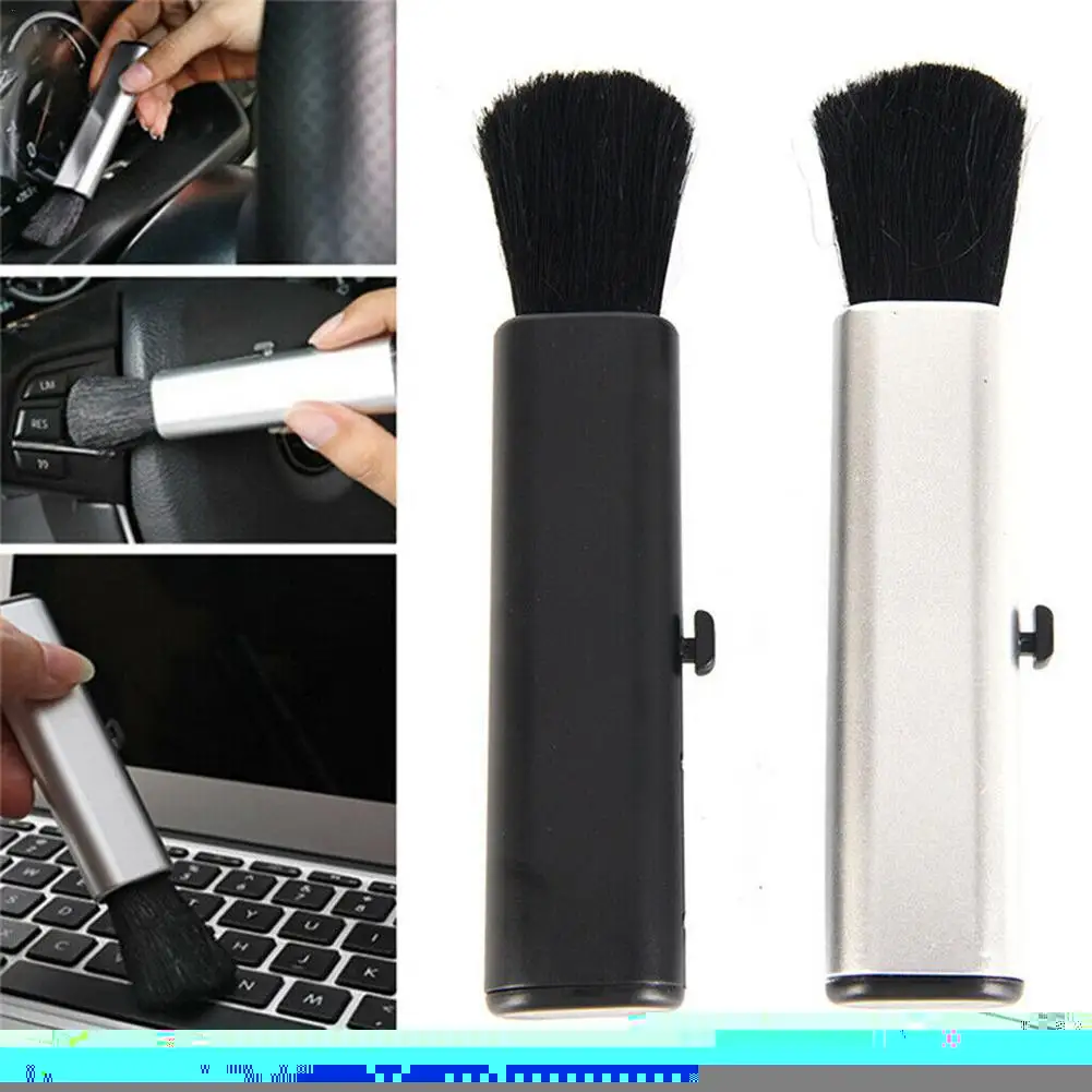 Multifunction Retractable Computer Keyboard Cleaner Keypad Car Window Groove Remove Dust Cleaning Brush For Laptop Home useful mini computer vacuum usb keyboard brush cleaner laptop brush dust cleaning kit household cleaning tool computer cleaners