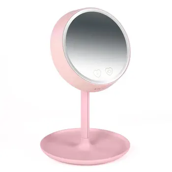 

Rechargeable Magnifying Lighted Makeup Mirror Vanity Mirror Travel Compact Mirrors USB Charging LED Cosmetic Vanity Table Lamp