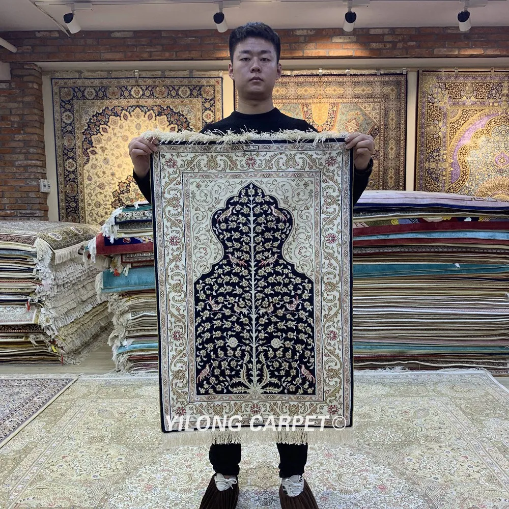 Yilong 2'x3' ручной персидский ковер турецкий специальный дизайн шелковый ковер (HF133B)