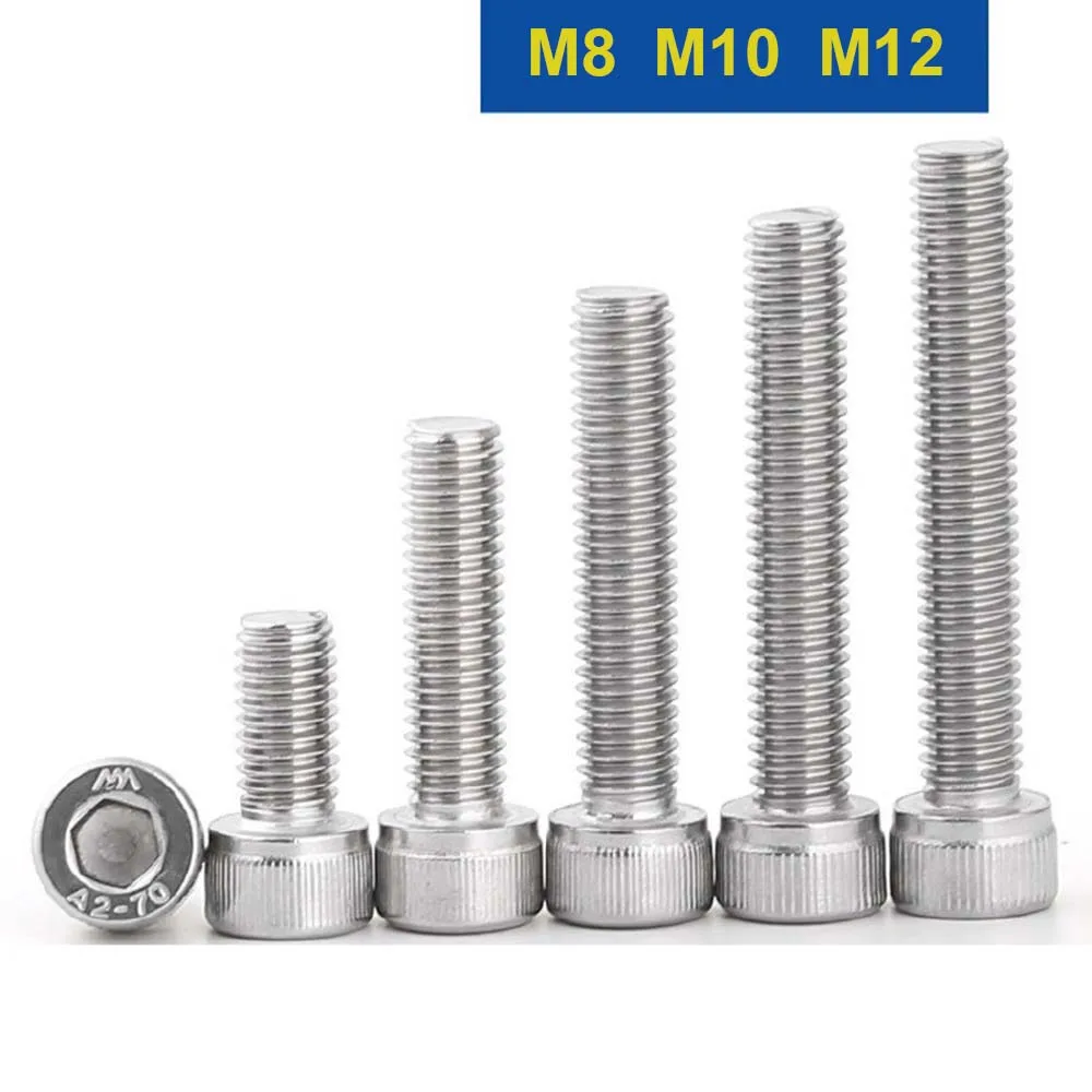 100pcs M1.6 X 16mm Stainless Steel Allen Socket Cap Screws - A2-70 DIN912 Full Thread