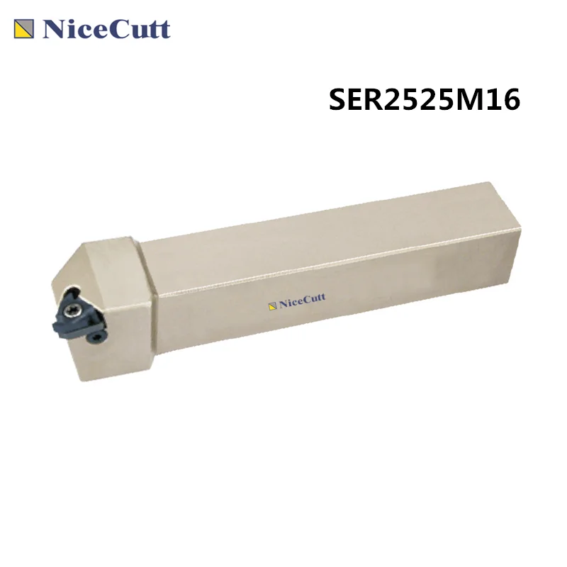 Nicecutt SER2525M16 CNC Внешний держатель инструмента для резьбы 16ER вставки токарный