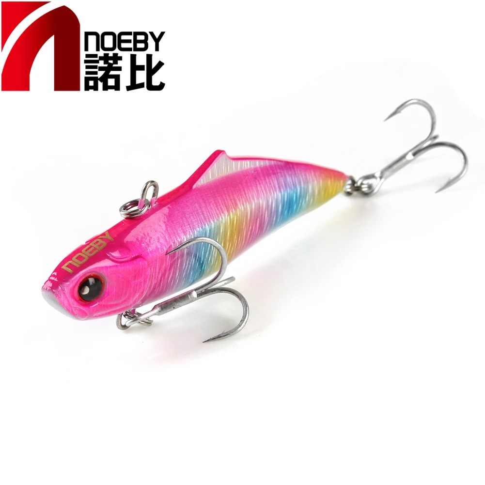 

NOEBY Vibration Hard Fishing Lure 2 Pieces 75mm 19g Sinking 0.6-2m VIB 8 Colors Lipless Crankbait NBL9033