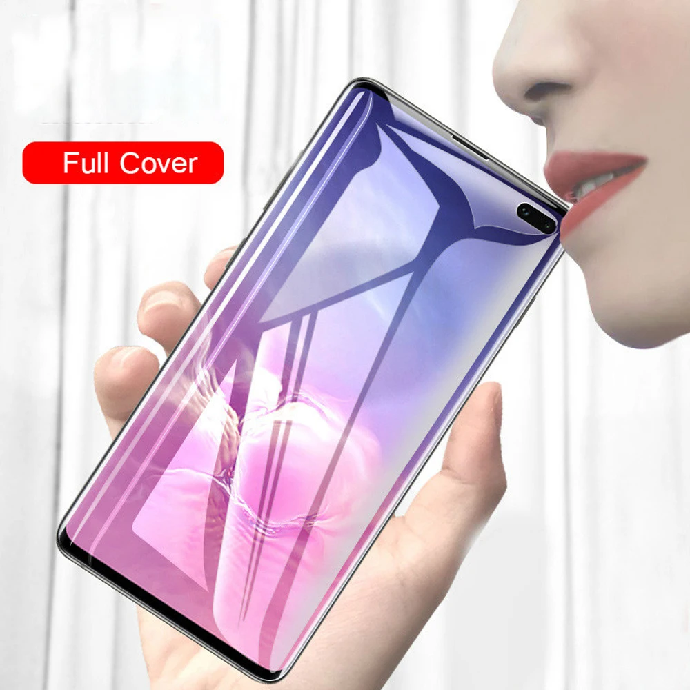 Закаленное стекло с полным покрытием для samsung Galaxy S10e S10 plus защита экрана телефона