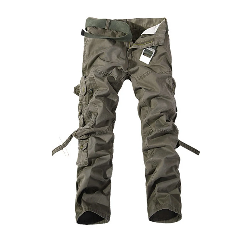 Army Green Тактические Брюки карго мужские армейские военные брюки комбинезоны большие ярды боевые рабочие брюки комбинезоны эластичные повседневные брюки - Цвет: Army Green