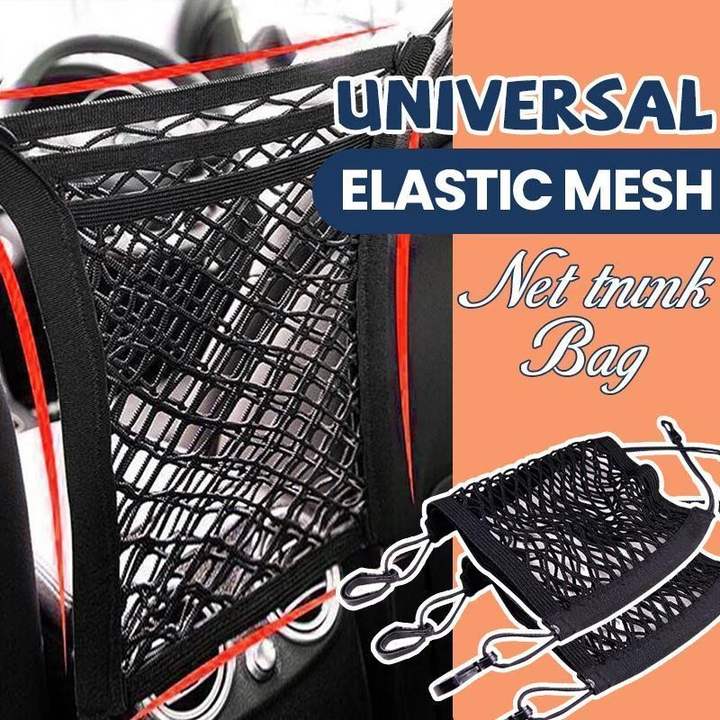 Universal Elastic Mesh Net trunk Bag Car organizer Seat Back Storage Mesh Net Universal Elastic Mesh Net trunk Bag Car organizer Seat Back Storage Mesh Net