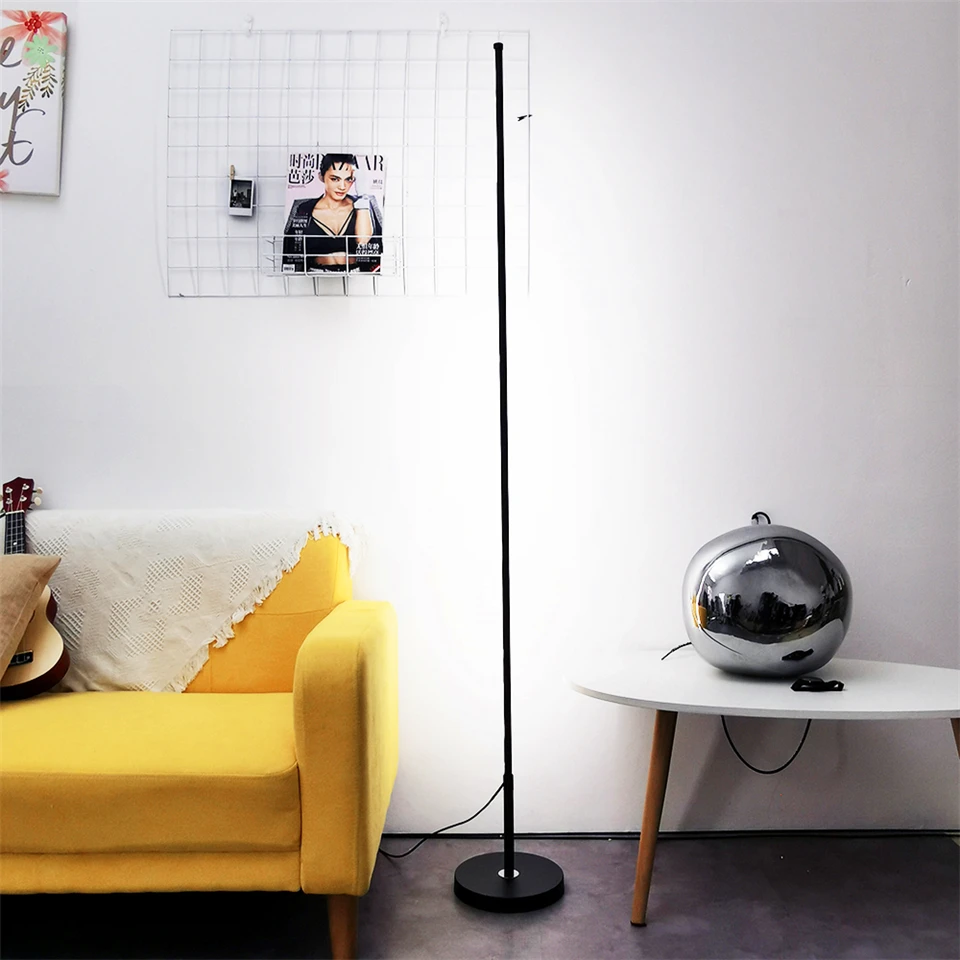Скандинавский минималистичный светодиодный алюминиевый Торшер для гостиной Foye, напольный светильник прикроватная Столовая Кабинет светильник освещение