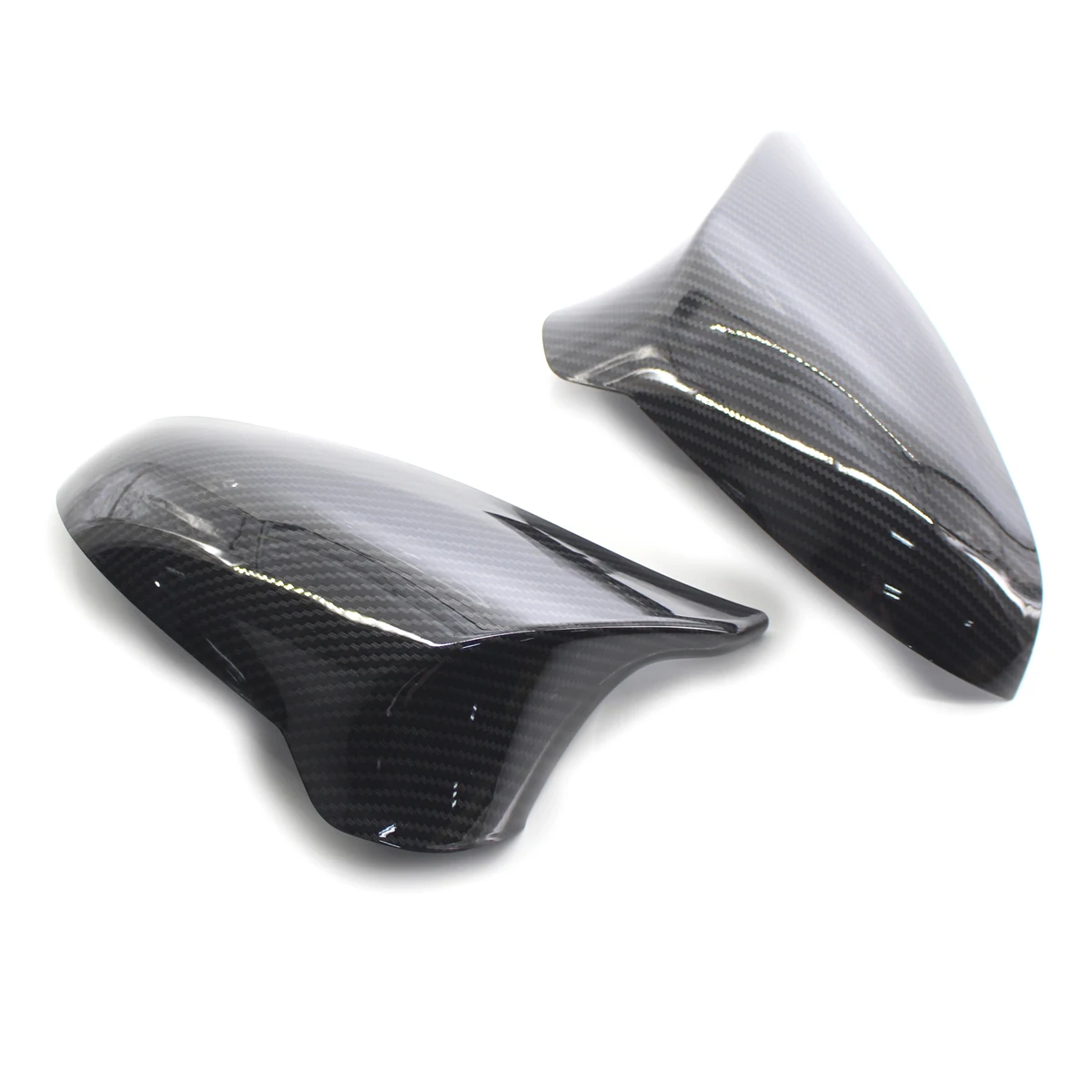 LHD Rearview Mirror Covers For BMW F80 M3 F82 F83 M4 2015-2018 ABS Carbon Fiber Gloss Black