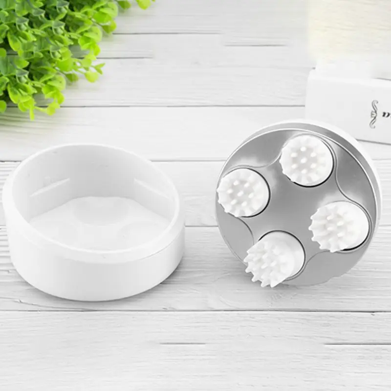 

Waterproof Electric Head Scalp Massager Wireless Portable Handheld Body Deep Tissue Kneading Vibration 4 Head Device Health Care