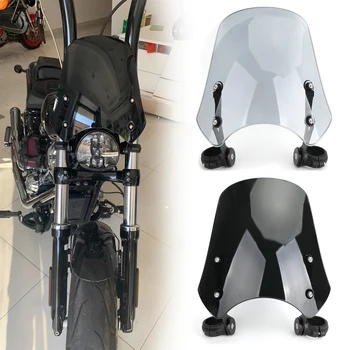 

Artudatech ABS Plastic Motorcycle Windscreen Windshield for Dyna Softail Models Wind Shield Protector Motorbike Accessories