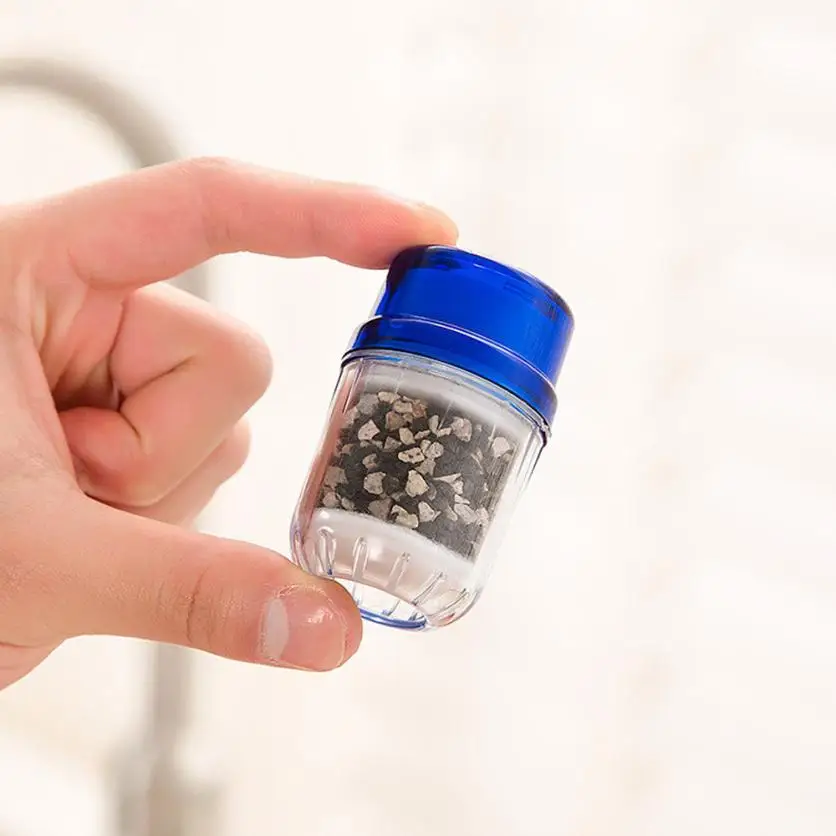 Double Purifier Filter Head Water Purified Tap Bamboo Charcoal Home Tool  Drop Shipping 2018f12