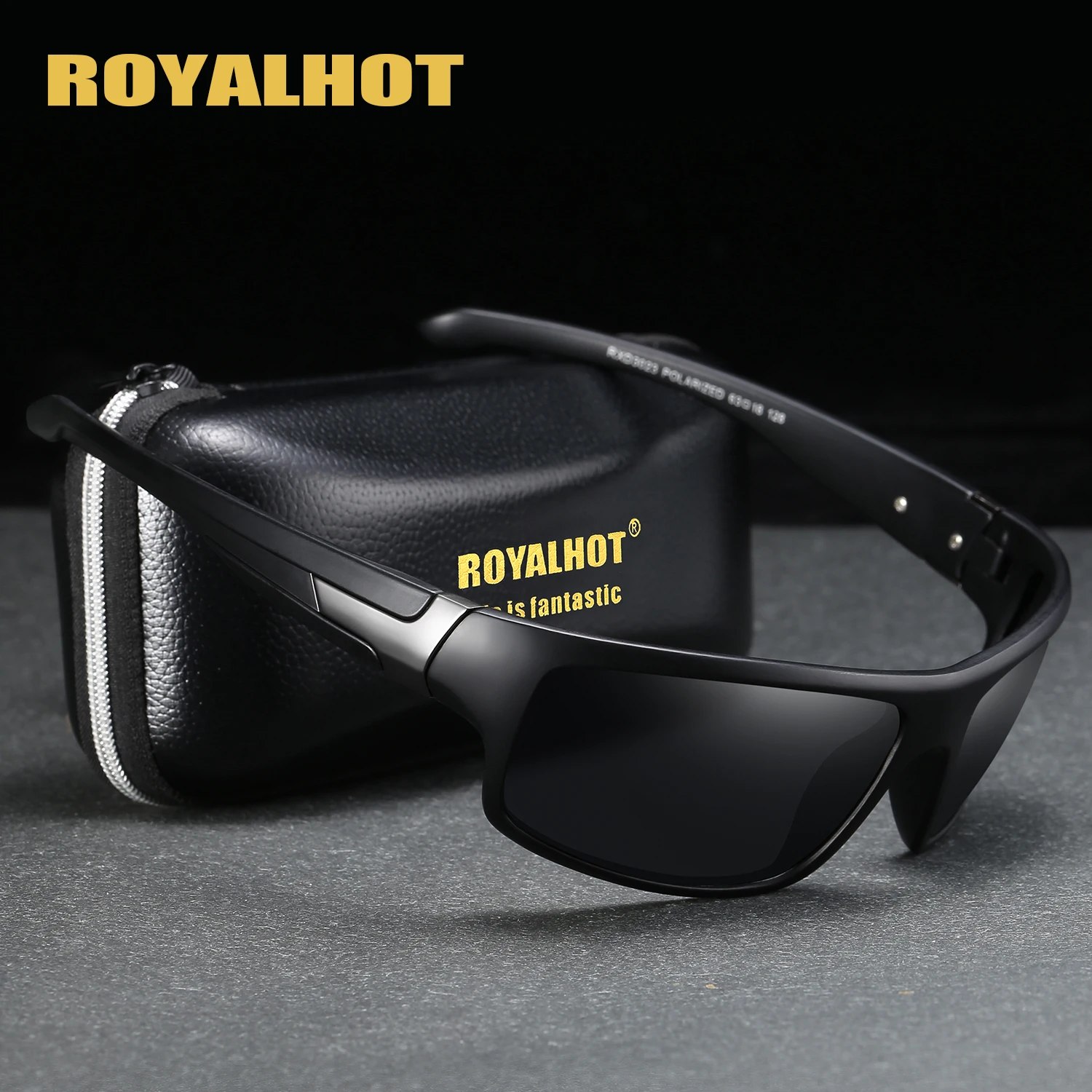 

RoyalHot Men Women Polarized Square Frame Sports Sunglasses Vintage Sun Glasses Retro Eyewear Shades Oculos Male 900207