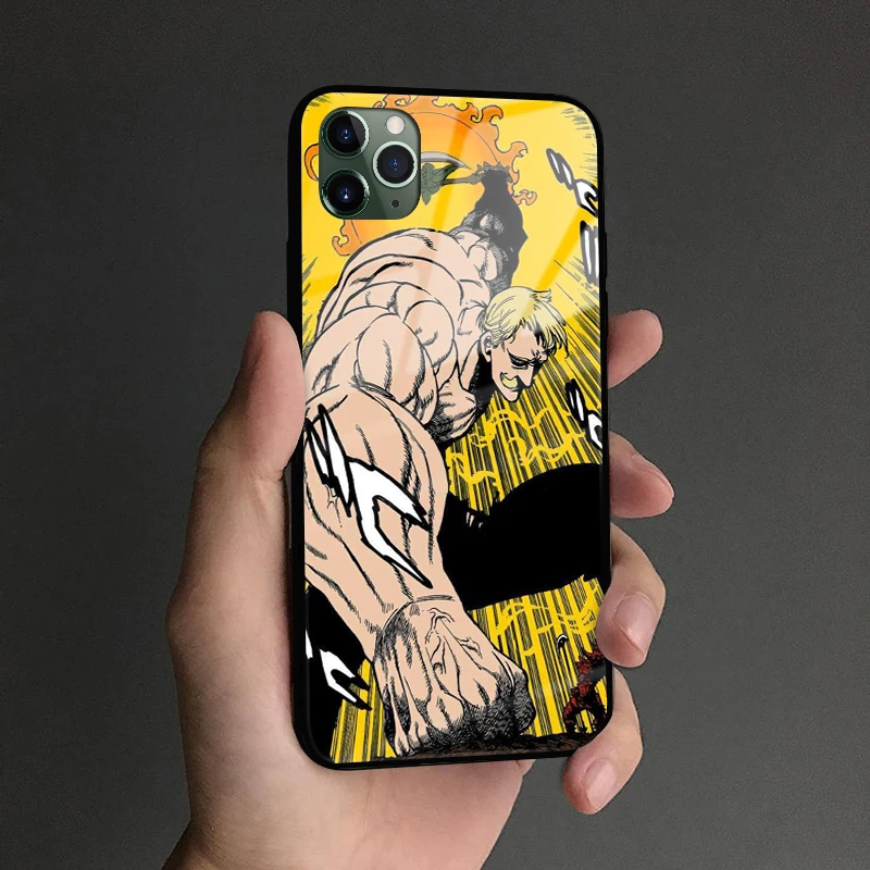 Escanor Nanatsu no Taizai мягкий силиконовый стеклянный чехол для телефона, чехол для Apple iPhone 6 6s 7 8 Plus X XR XS 11 Pro max - Цвет: AE 2691