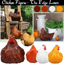Экшн-фигурки с животными на ферме, белая курица, фигурки с деревянной резьбой, садовая заглушка, керамические фигурки, украшения, американская курица Экшн-фигурки с животными на ферме, белая курица, фигурки с деревянной резьбой, садовая заглушка, керамические фигурки, украшения, американская курица