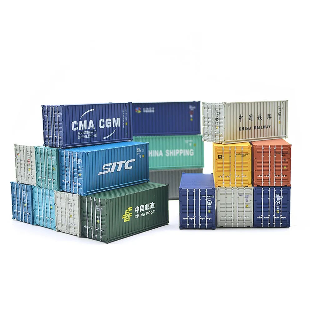 

1PC HO 1:87 Scale 20 Foot Plastic Storage Box Container Model Train Accessories For Model Scale Train