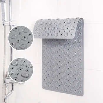 

2020 Large Strong Suction Bathroom Mat Anti Slip Bath Shower Mat PVC Massage Particle Foot Pad Odorless Non-Toxic Bath Mat