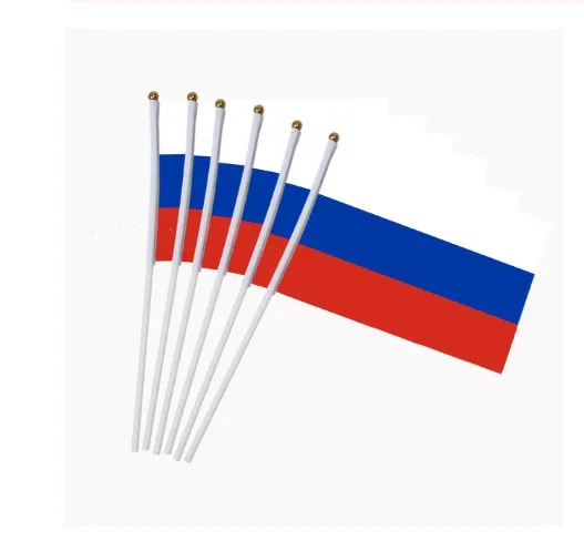 Бесплатная доставка флаги с рукой России флаг 14*21 см веселым рисунком | Дом и сад