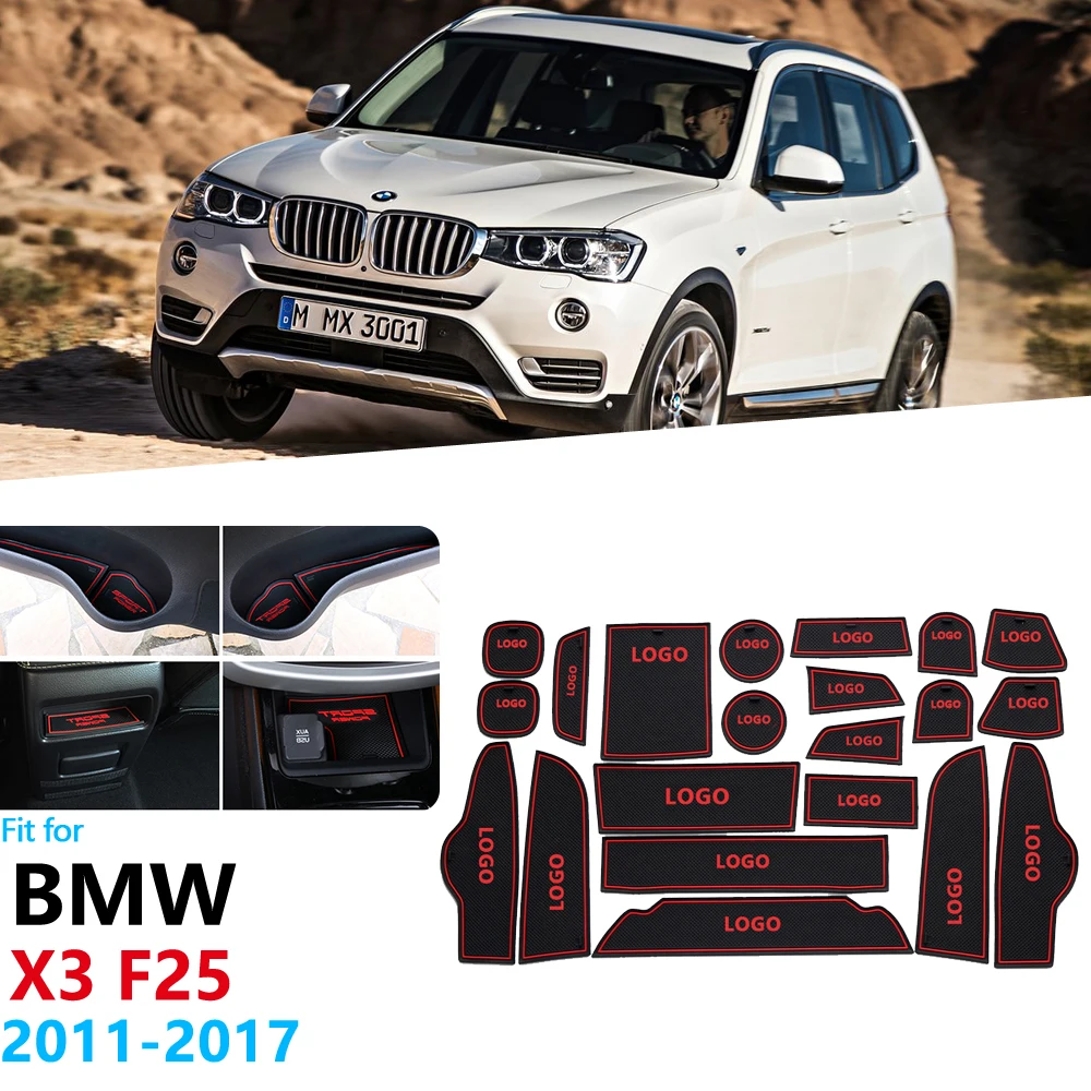 Противоскользящий резиновый подстаканник для ворот BMW X3 F25 2011 2012 2013 2014 2015 2016 2017