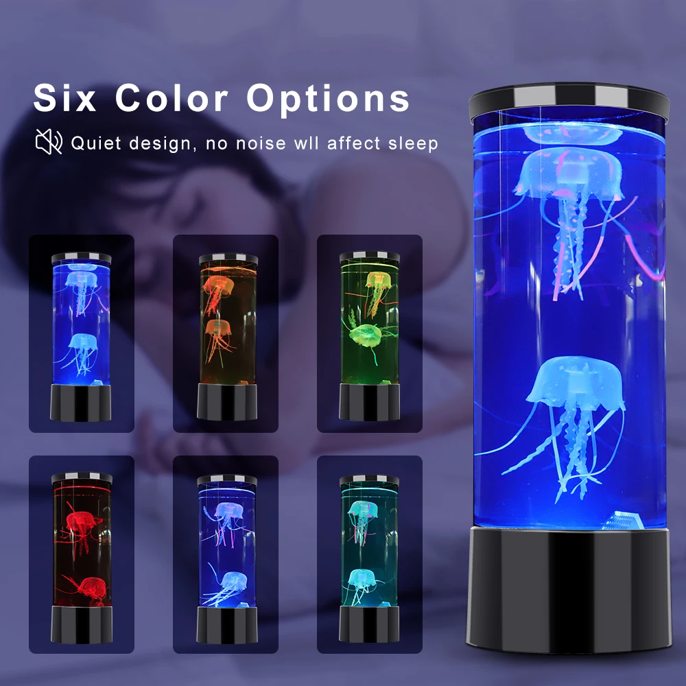 LED Jellyfish Lamp Bedside Night Light Color Changing Jellyfish Tank Aquarium Led Lamp Relaxing Mood Lights Lava Lamp Kids Gifts LED Jellyfish Lamp Bedside Night Light Color Changing Jellyfish Tank Aquarium Led Lamp Relaxing Mood Lights Lava Lamp Kids Gifts