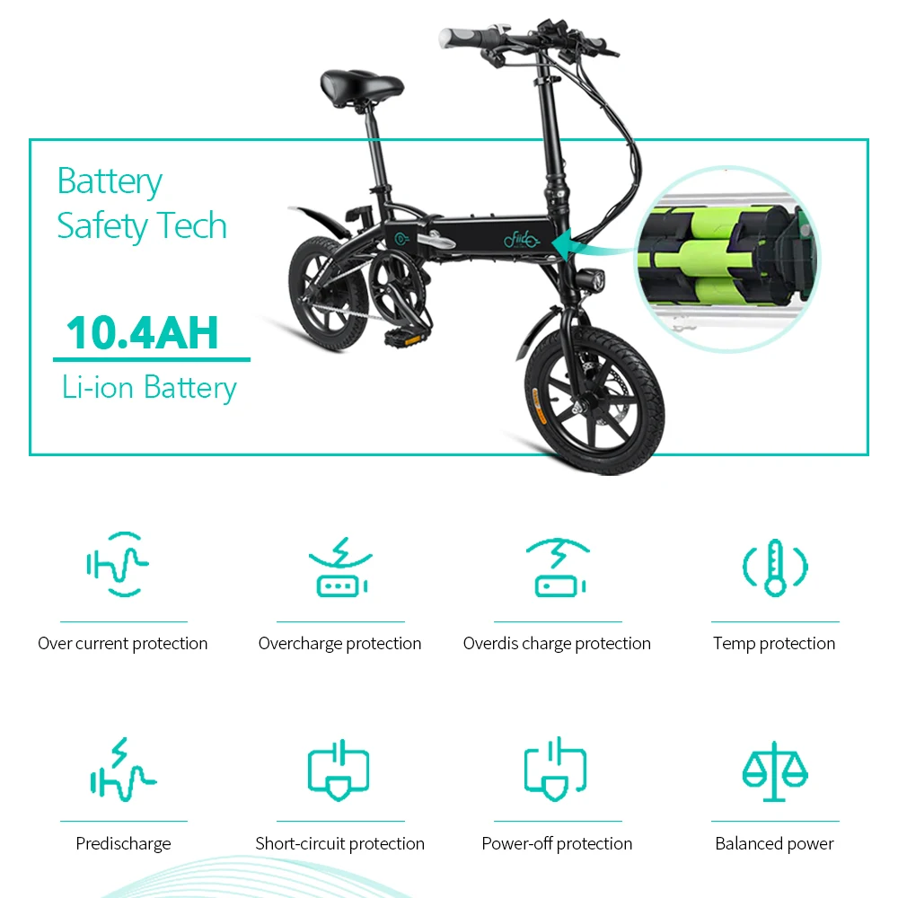 Top Eletric Bike 14 Inch Folding Power Assist Eletric Bicycle Moped Foot Pedal E-Bike European Warehouse 250W Motor 36V 7.8AH/10.4AH 15