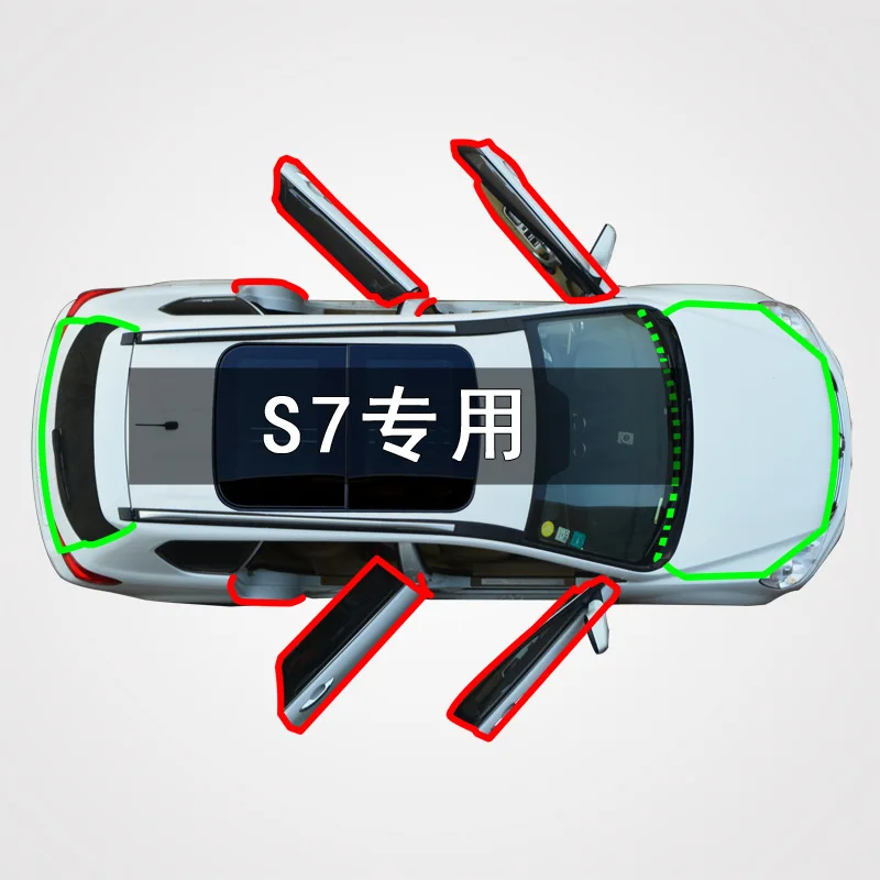 

Suitable for Hippocampus S7 Car Whole Car Door Gap Dustproof Feng Shui Hit Sound Insulation Installation Modified Rubber Sealing