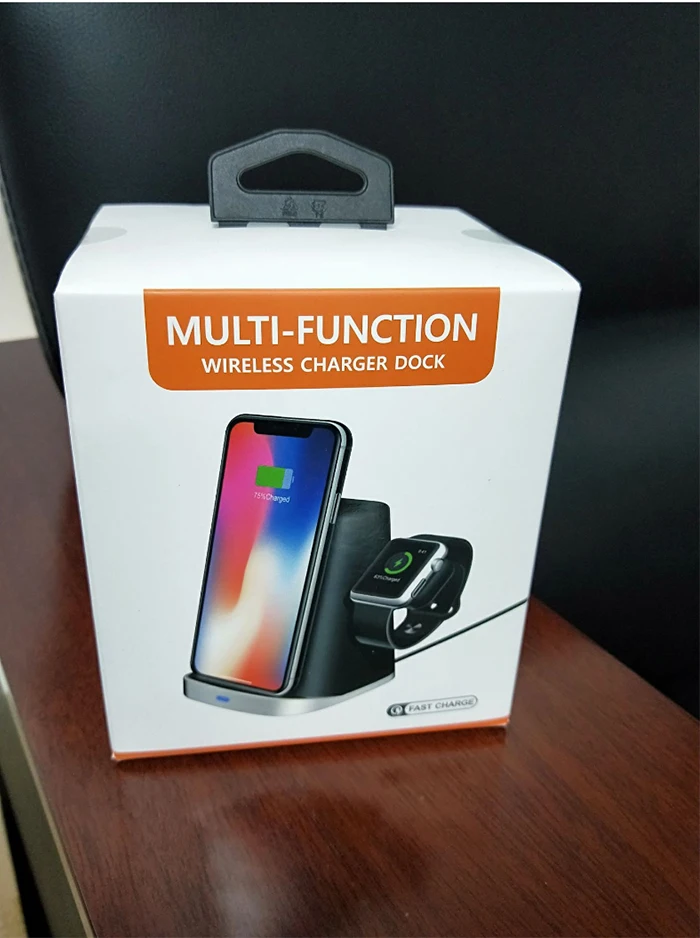 Bonola 3 in1 Wireless Charger Stand For iPhone XsMaxApple WatchAirpods  (14)