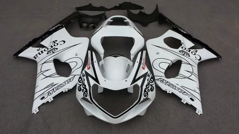 Обтекатели корпуса для GSXR1000 2001 2002 2003 GSXR 1000 K2 00 01 02 ABS белые черные подарочные