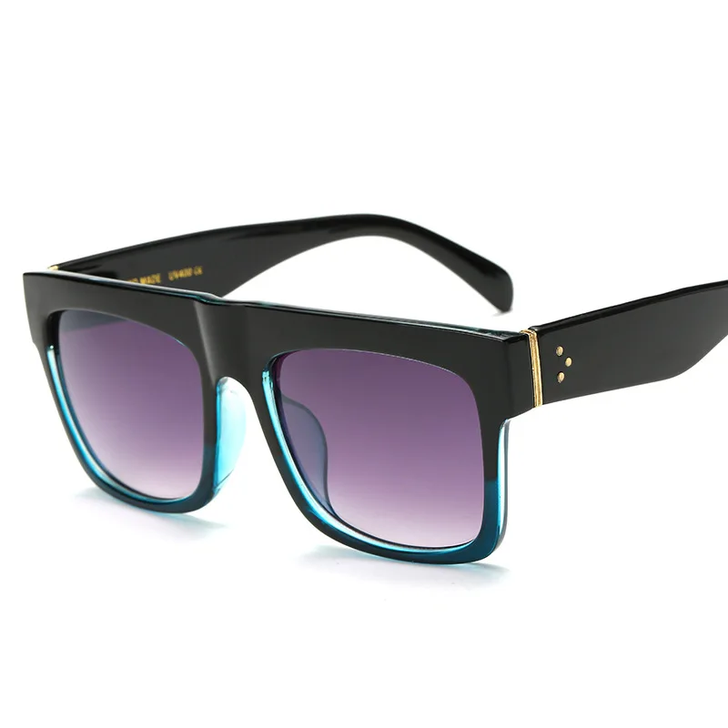 CCspace 46162 Квадратные Солнцезащитные очки женские винтажные трендовые стили UV400 - Цвет линз: C2 GRAY