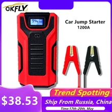 GKFLY 1200A High Capacity 16000mAh 12V Jump Starter Portable Starting Device Power Bank Car Charger For Car Battery Booster
