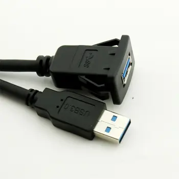 

1M Cable USB 3.0 Extension Lead Cable for Car Boat Dashboard Flush USB 3.0 Socket Extension Lead for 3ft Car Cord