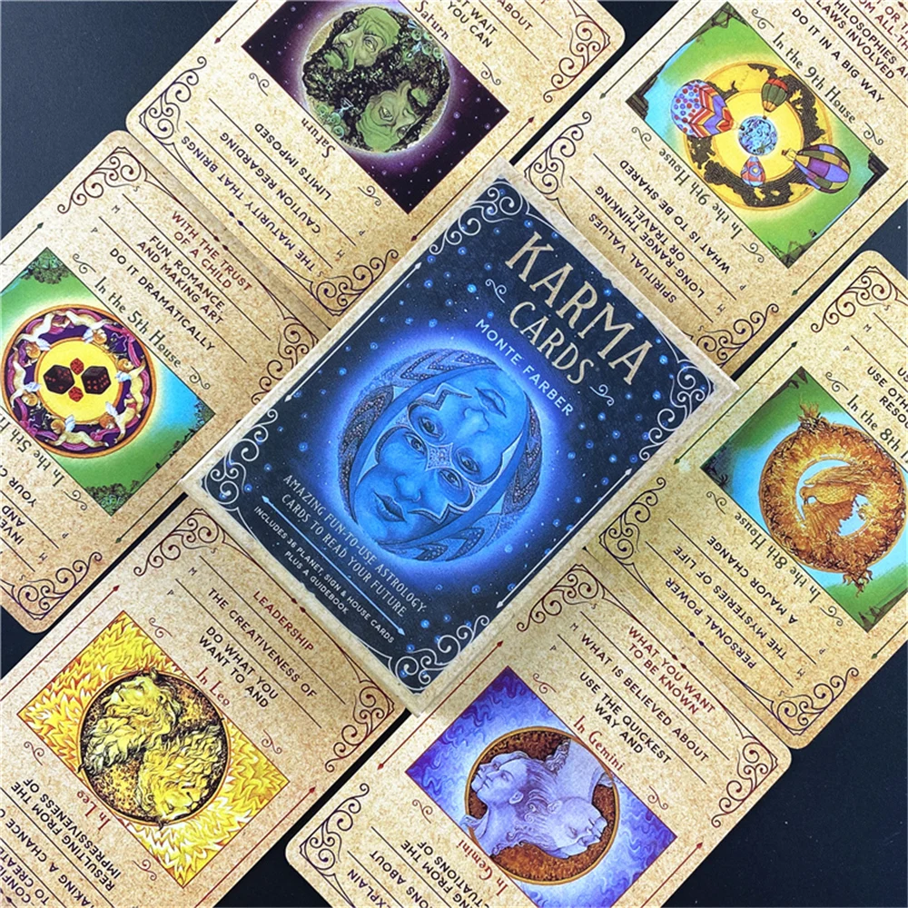 Latest Karma Cards Tarot Fortune Guidance Telling Divination Deck Board Game Dark Mansion | Спорт и развлечения