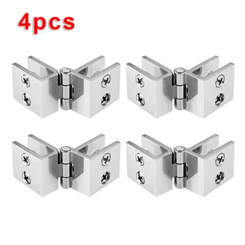 

4xKitchen Cabinet Cupboard Close Wardrobe Door Hinge Shut For 5-8mm Thickness
