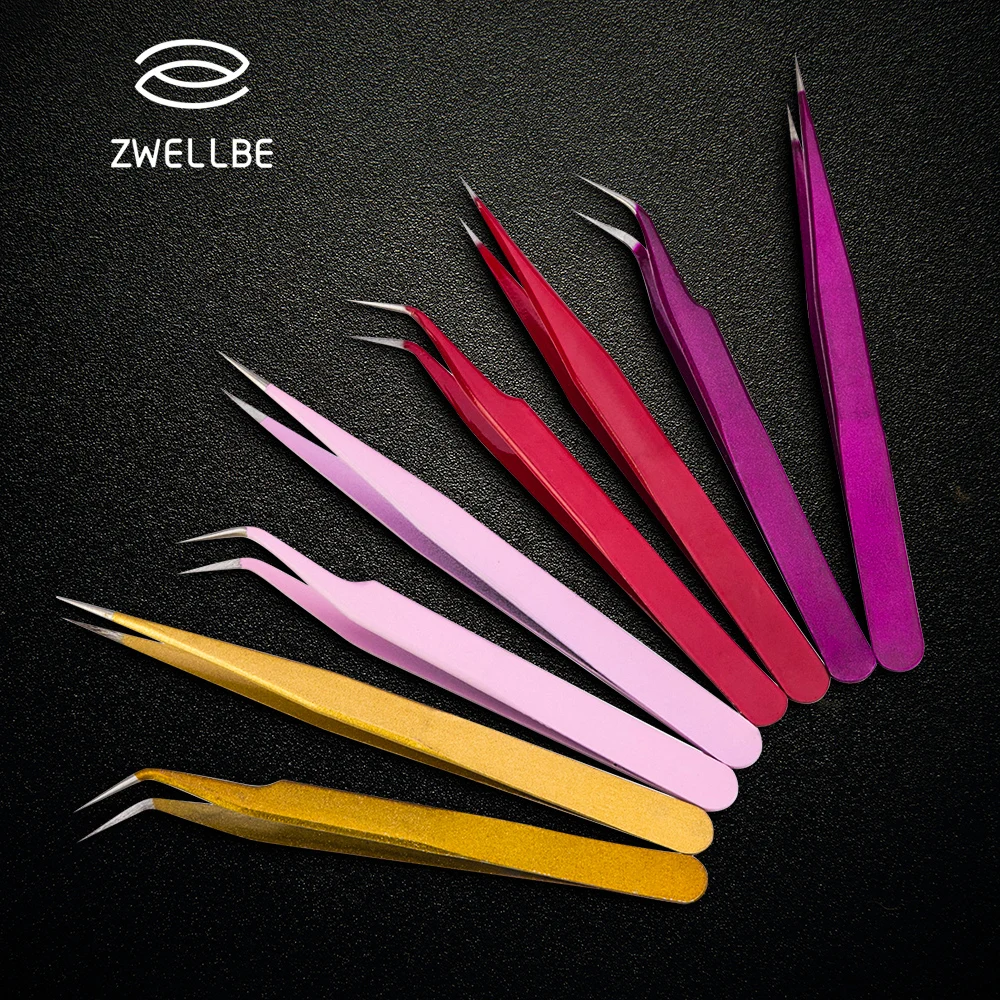 Hot Sale Extension-Tools Tweezers-Set Makeup-Kit Eyelash Pinzas Pincet Stainless-Steel Precision bYnz1Amw