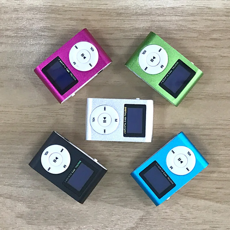 Мини USB металлический зажим MP3 плеер ЖК-экран Поддержка 32 ГБ Micro SD TF слот для карт цифровой mp3 музыкальный плеер