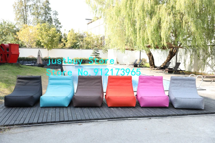 outdoor umbrella foldable Waterproof outdoor lazy beanbag sofa lounge big cushion bean bag chair in square shape picnic table