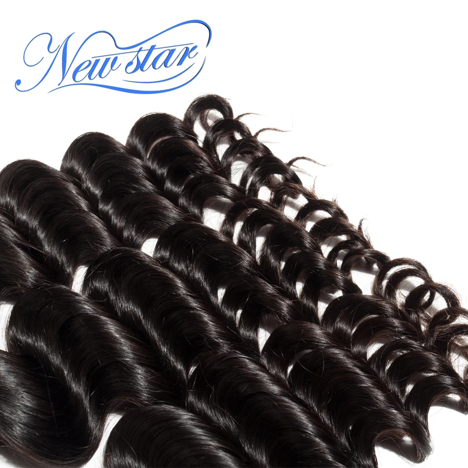 Новая звезда волос перуанские свободные глубокие девственные человеческие волосы вплетаемые для наращивания 3 пряди, Необработанные длинные дюйма