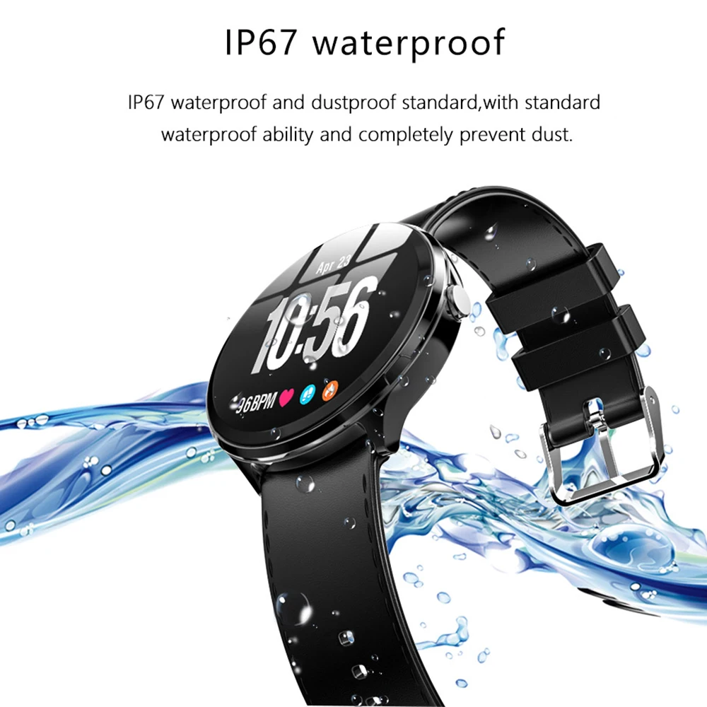 V12 1.3 inch touch screen bracelet Heart rate monitor Blood pressure Health wristband smart watch men Sportwatch fitness tracker