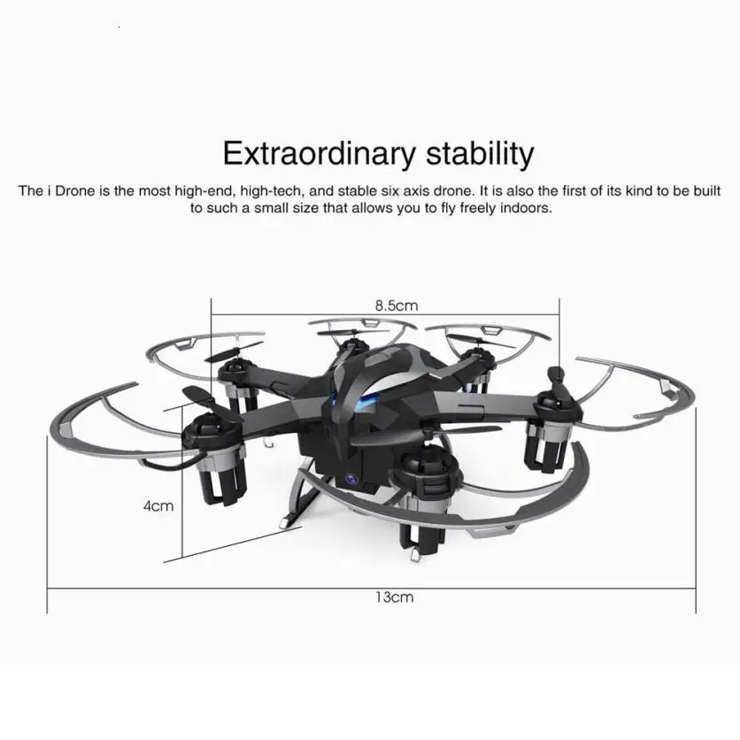 Yi Жан я Дрон I6W Idrone 6-axis Gyro 2,4 ГГц Безголовый режим один ключ возврата Rc мини-Дрон с Камера радиоуправляемые вертолеты
