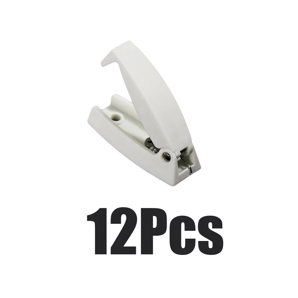 12Pcs RV Door Holder RV Baggage Door Catch Latch Clips White for Motor