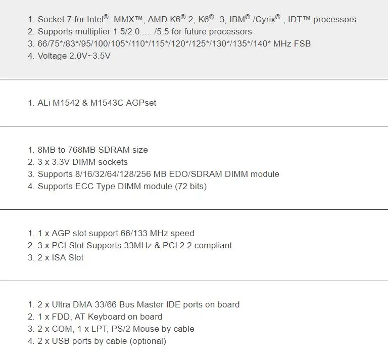 OK 586 IPC материнская плата GA-5AA Промышленная материнская плата с разъемом 7 CPU VGA 3* PCI 2* ISA плата IPC