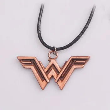 

Fashion DC Superhero Wonder Woman Super Hero Supergirl Alloy Pendant Necklace Gift For Women Charm Accessories Movie Jewelry