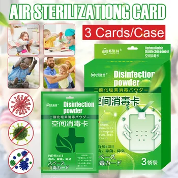 

In Stock Sterilization Card Portable Sodium Chlorite Disinfection Card With Hanging Lanyard For Indoor Outdoor Dropshipping